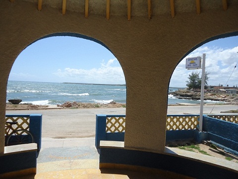 'Sea view from the portal' 